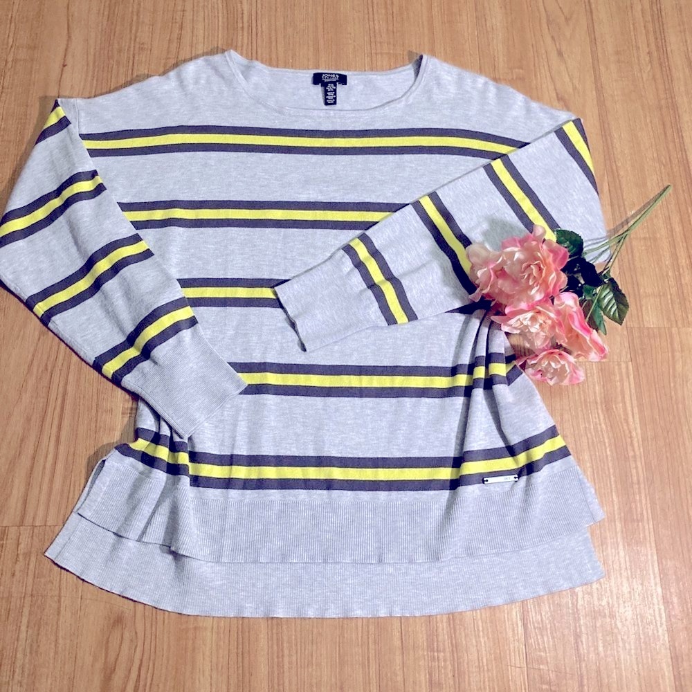 JONES New York Signature Knit Sweater Women Size XL Pullover